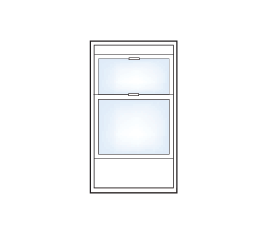 Illustration Of Norandex Vinyl Double Hung Replacement Window